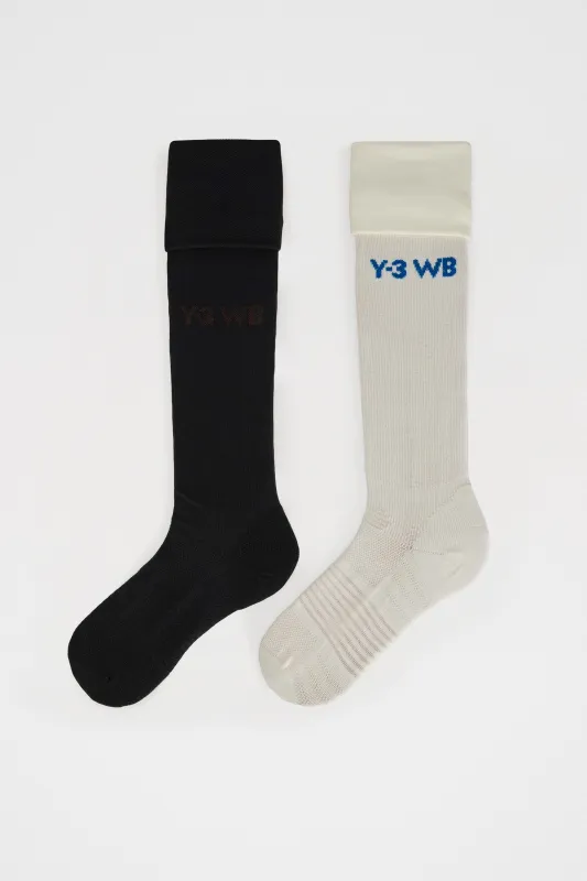 Y-3 by Wales Bonner Football Socks Off White / Black made by Y-3