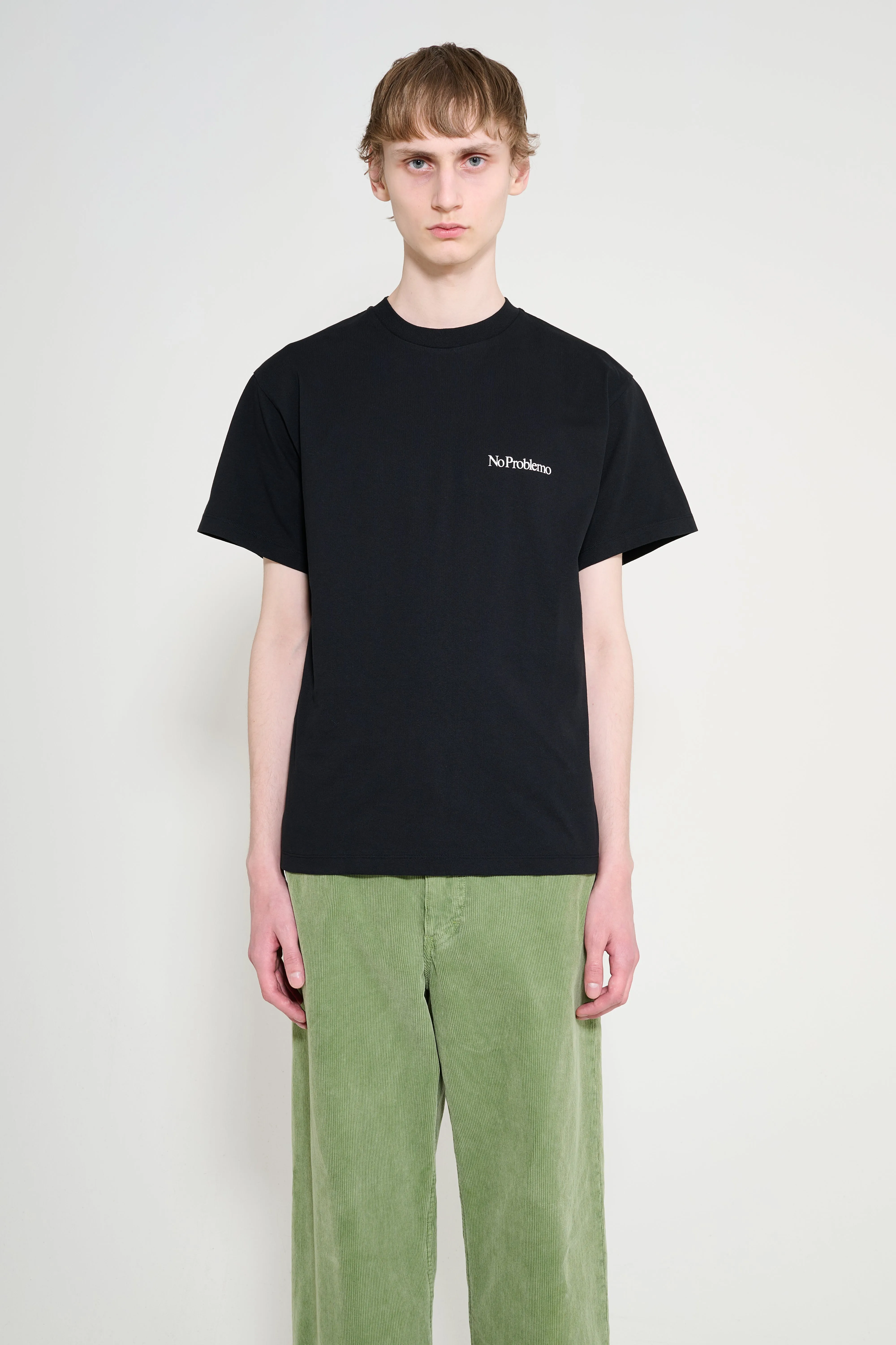 No Problemo Smile Away Short Sleeve Tee Black sold by Tres Bien