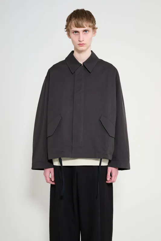 Studio Nicholson Comba Short Anorak Jacket Coal made by Studio Nicholson