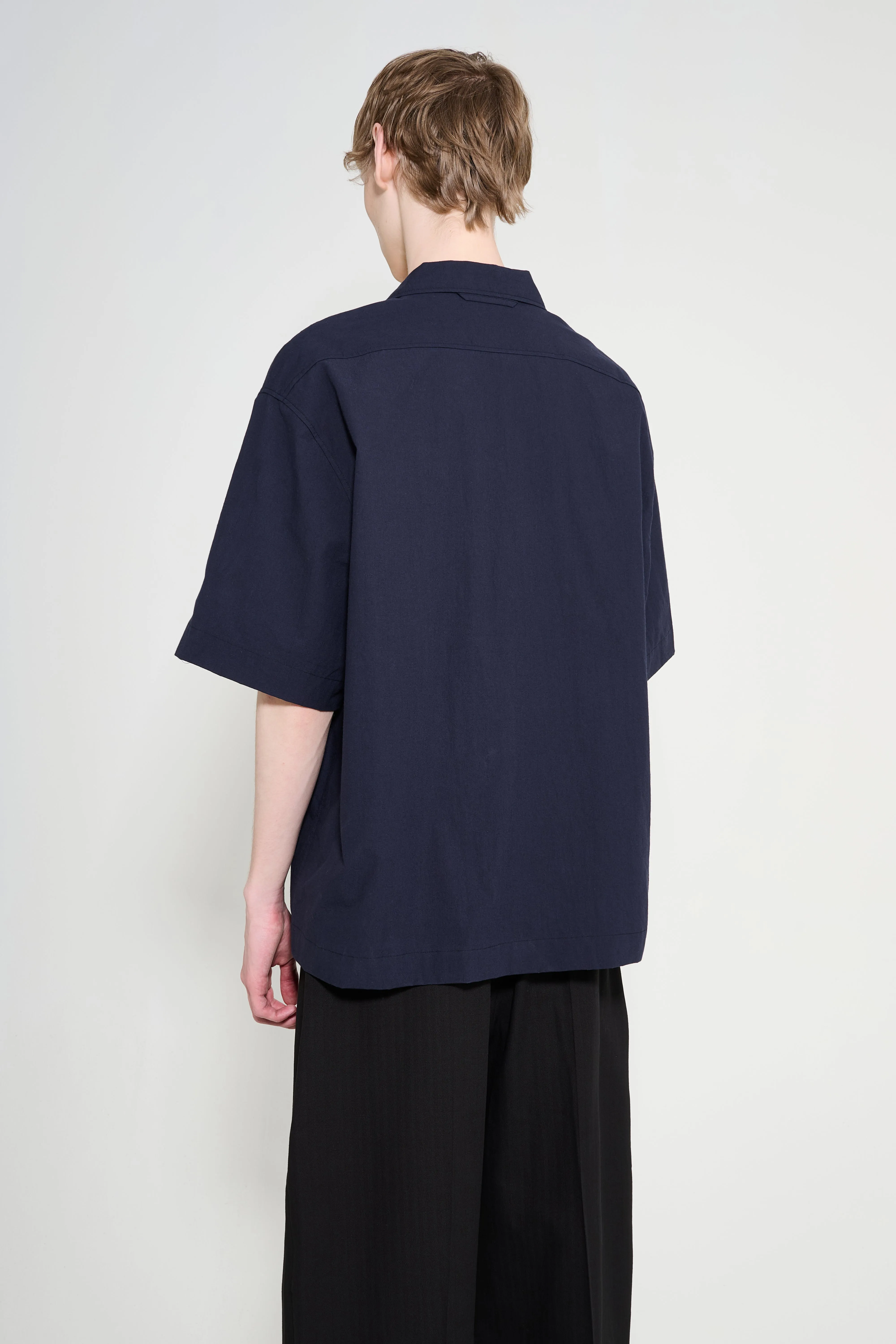 Studio Nicholson Agios Short Sleeve Shirt Ink sold by Tres Bien product image thumbnail 4