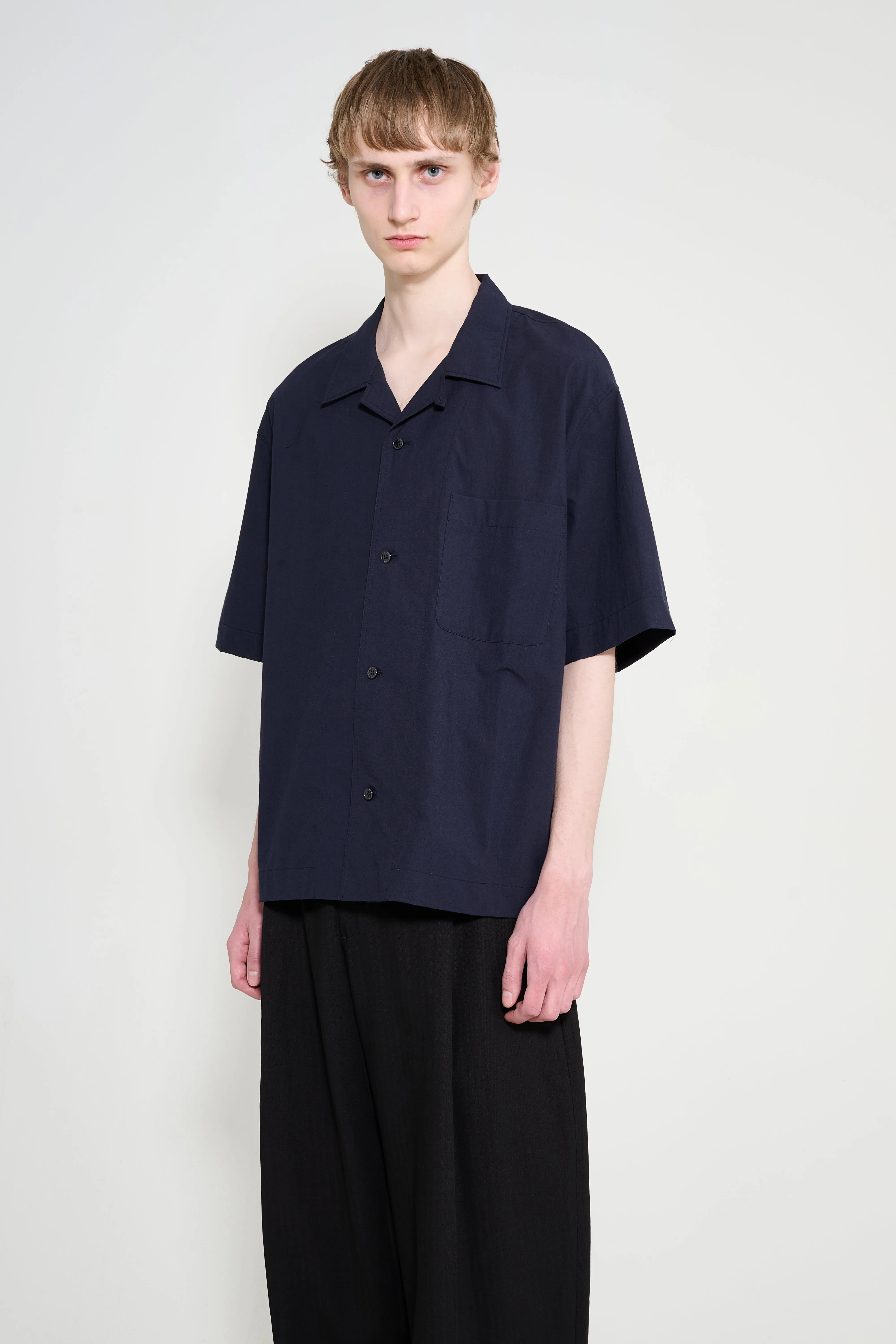 Studio Nicholson Agios Short Sleeve Shirt Ink sold by Tres Bien product image thumbnail 2