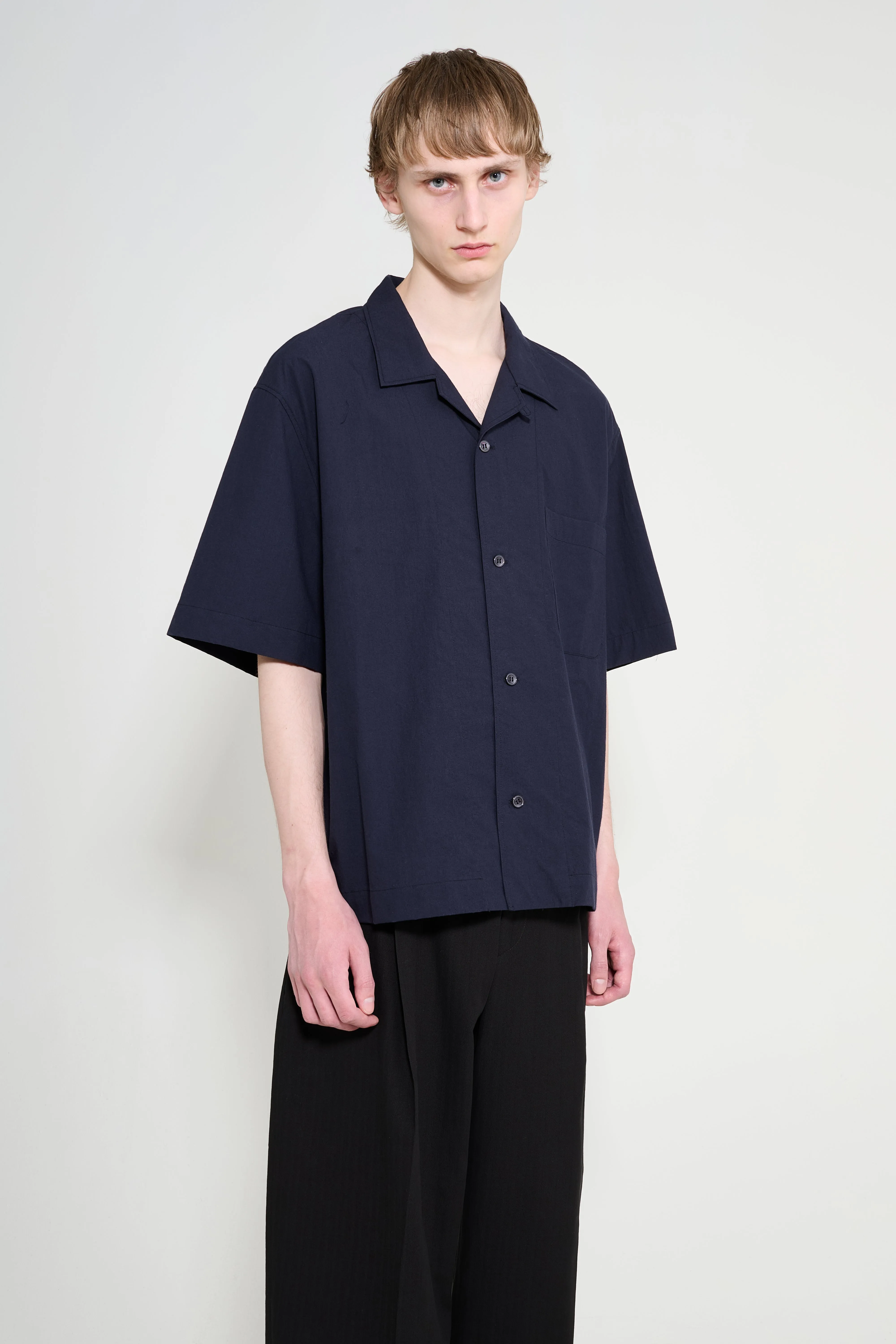 Studio Nicholson Agios Short Sleeve Shirt Ink sold by Tres Bien product image thumbnail 3