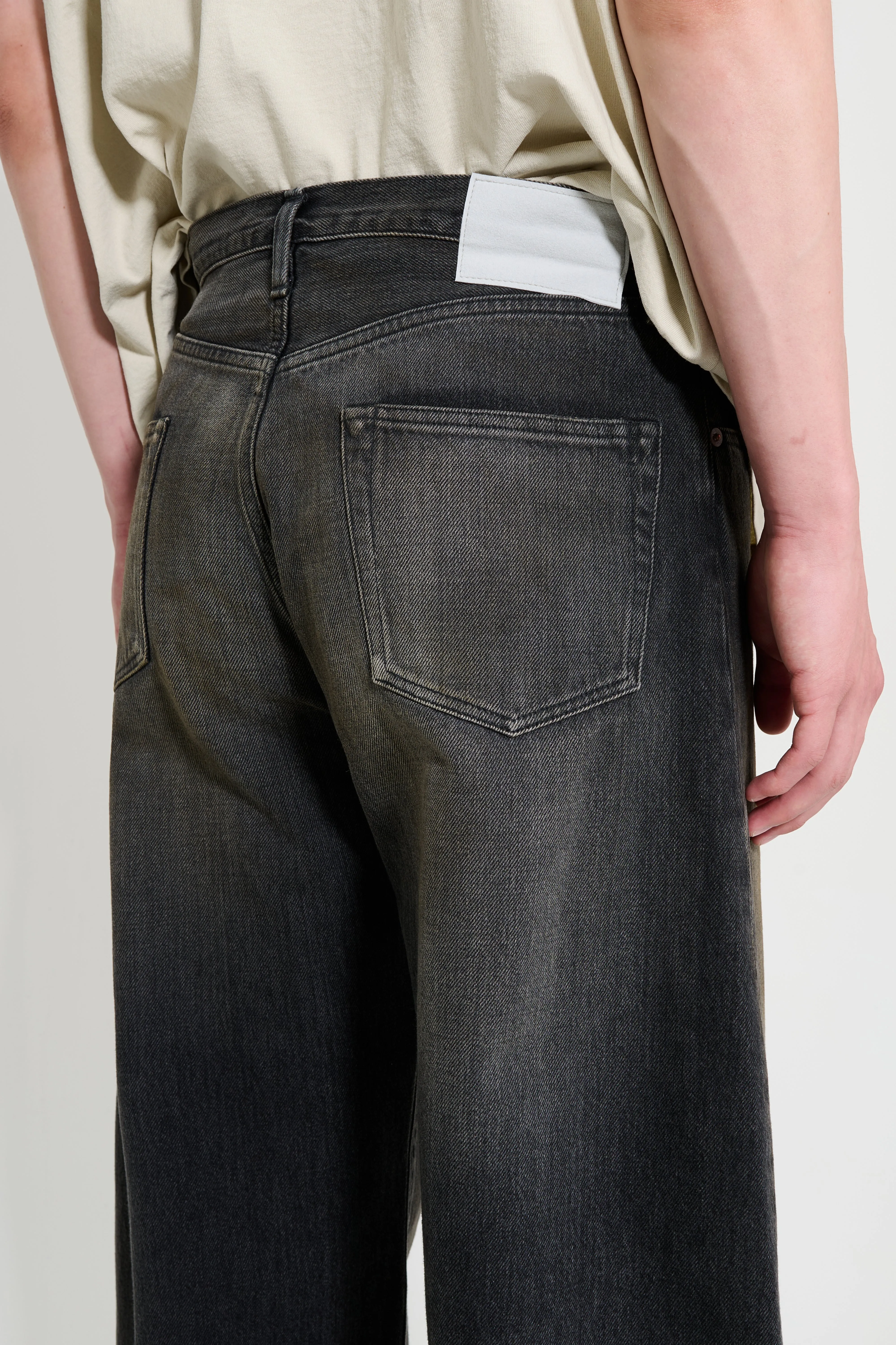 ssstein Deformation Wide Denim Jeans Black sold by Tres Bien product image thumbnail 4