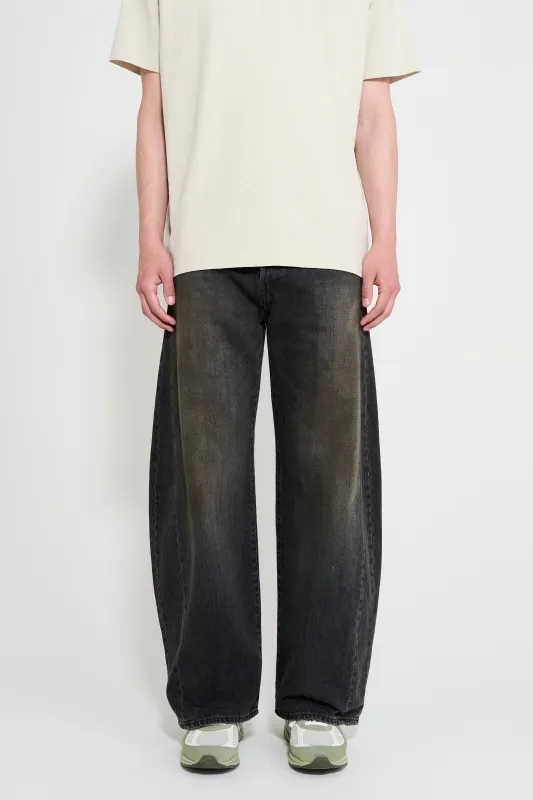 ssstein Deformation Wide Denim Jeans Black made by ssstein