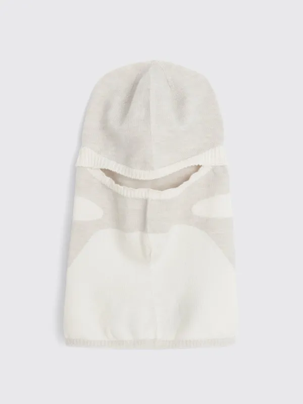 _J.L-A.L_ Wool Knit Balaclava White made by _J.L-A.L_