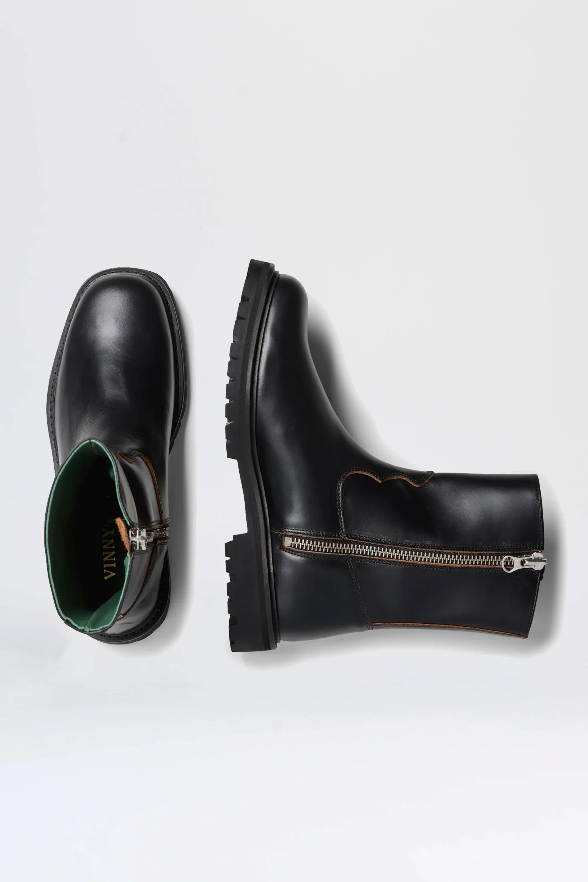 VINNY’s Moto Boot Black Nappa sold by Tres Bien product image thumbnail 4
