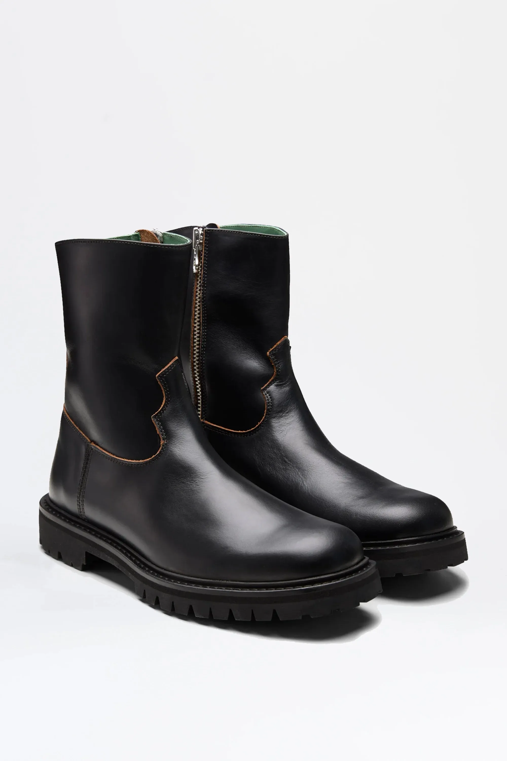 VINNY’s Moto Boot Black Nappa sold by Tres Bien product image thumbnail 2
