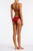 MICA - PASHA Red Crochet Crop Bikini Set sold by triangl swimwear