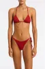 VINCA - PASHA Red Crochet Triangle Bikini Set sold by triangl swimwear