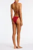 VINCA - PASHA Red Crochet Triangle Bikini Set sold by triangl swimwear