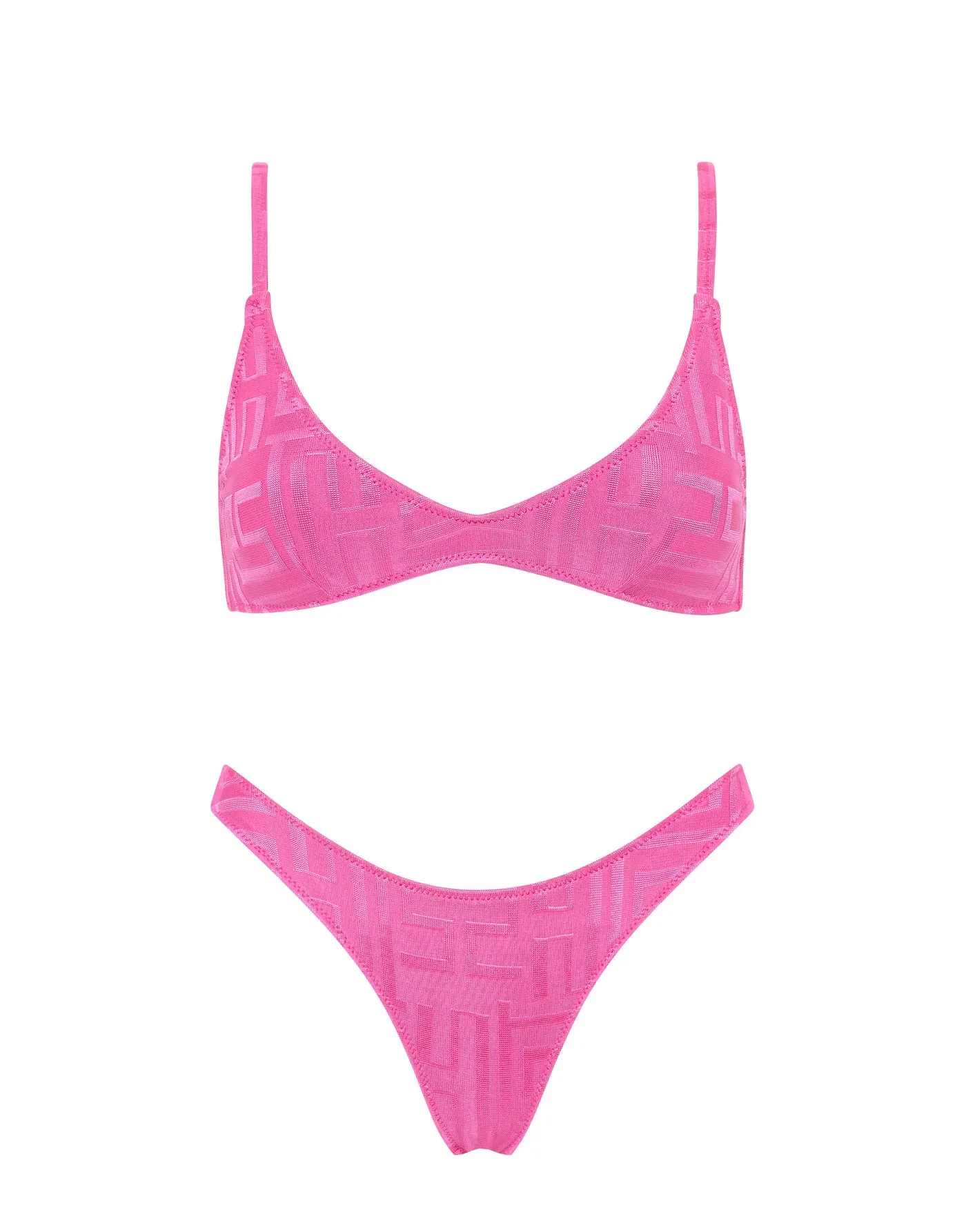 MAIA - CAPLIA Pink Scoop Bikini Set sold by triangl swimwear