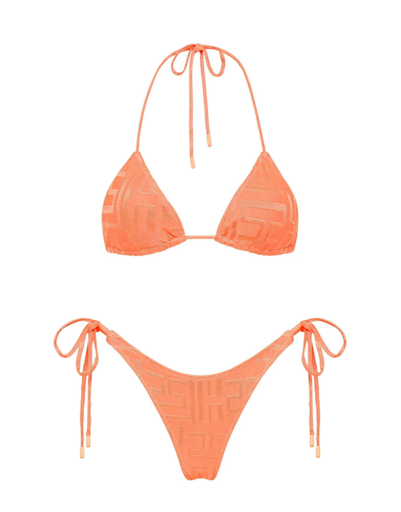 VINCA - AROLE Orange Triangle Bikini Set sold by triangl swimwear