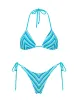 VINCA - SOUR STRIPE Terry Towelling Triangle Bikini Set sold by triangl swimwear