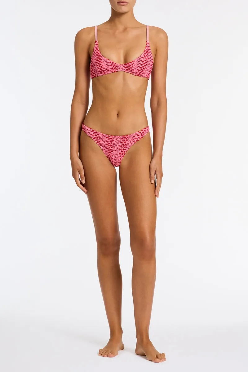 MAIA - ALINA Pink Crochet Scoop Bikini Set sold by triangl swimwear product image thumbnail 2