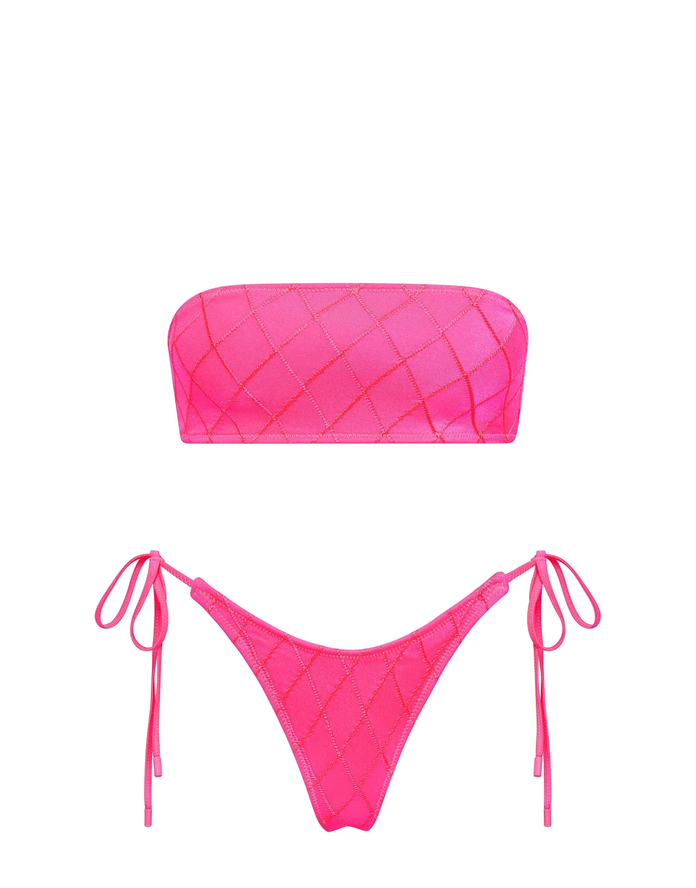 KAYA - MENDE Pink Bandeau Bikini Set sold by triangl swimwear