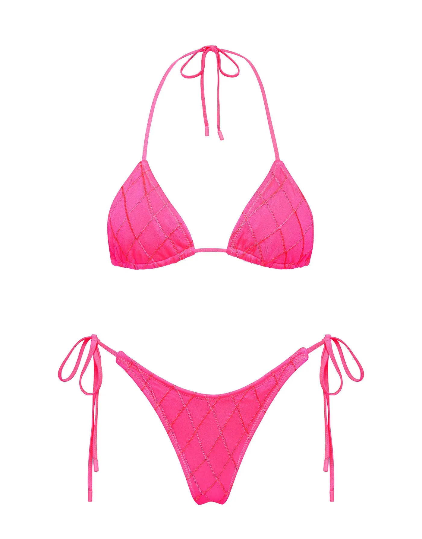 VINCA - MENDE Pink Triangle Bikini Set sold by triangl swimwear