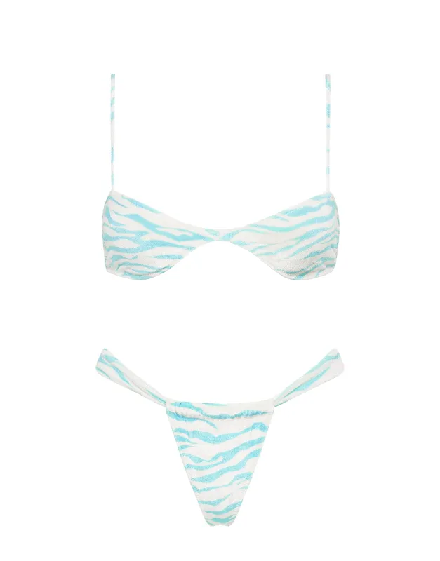 STELL - PEZZ Velvet Scoop Crop Bikini Set sold by triangl swimwear