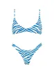 MAIA - ZEBRA SPLASH Scoop Bikini Set sold by triangl swimwear