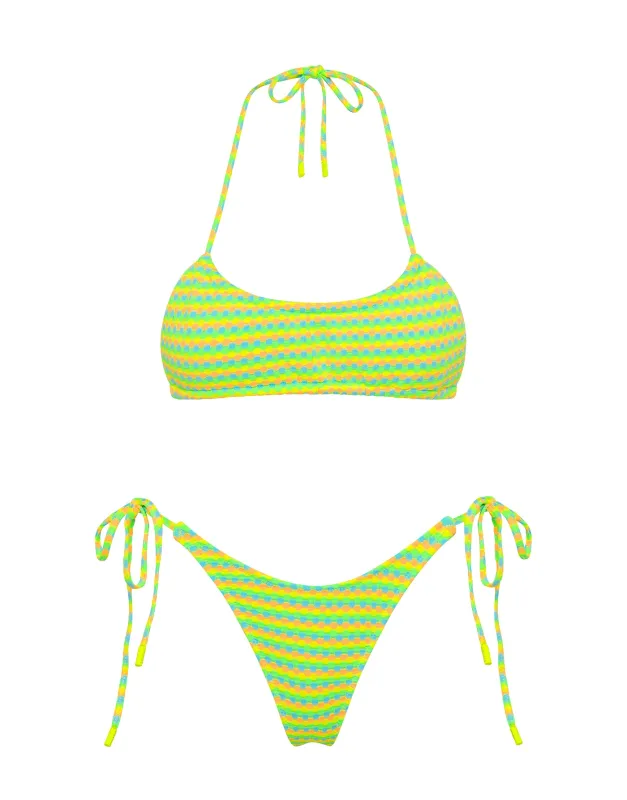 MYRTA - CHARI Tie-Dye Halter Bikini Set sold by triangl swimwear