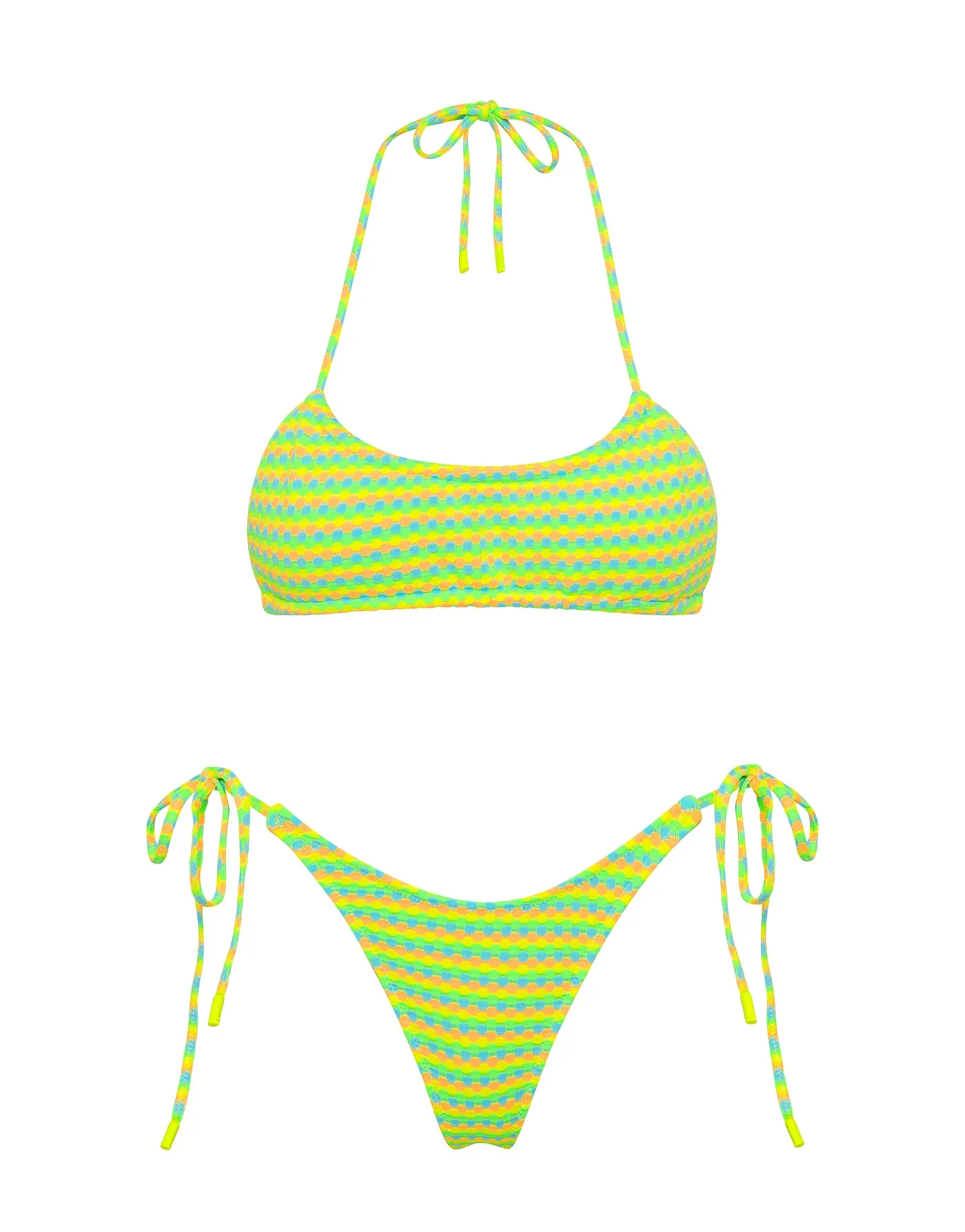 MYRTA - CHARI Tie-Dye Halter Bikini Set sold by triangl swimwear