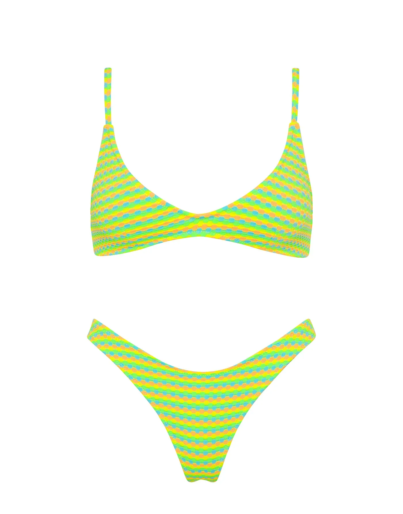MAIA - FETI Textured Scoop Bikini Set sold by triangl swimwear