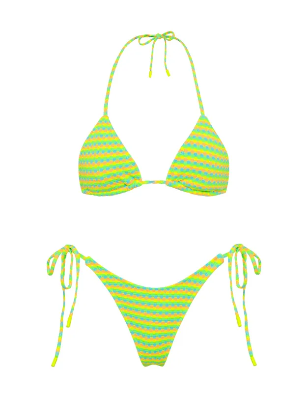 VINCA - FETI Textured Triangle Bikini Set sold by triangl swimwear