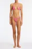 VINCA - ALINA Pink Crochet Triangle Bikini Set sold by triangl swimwear