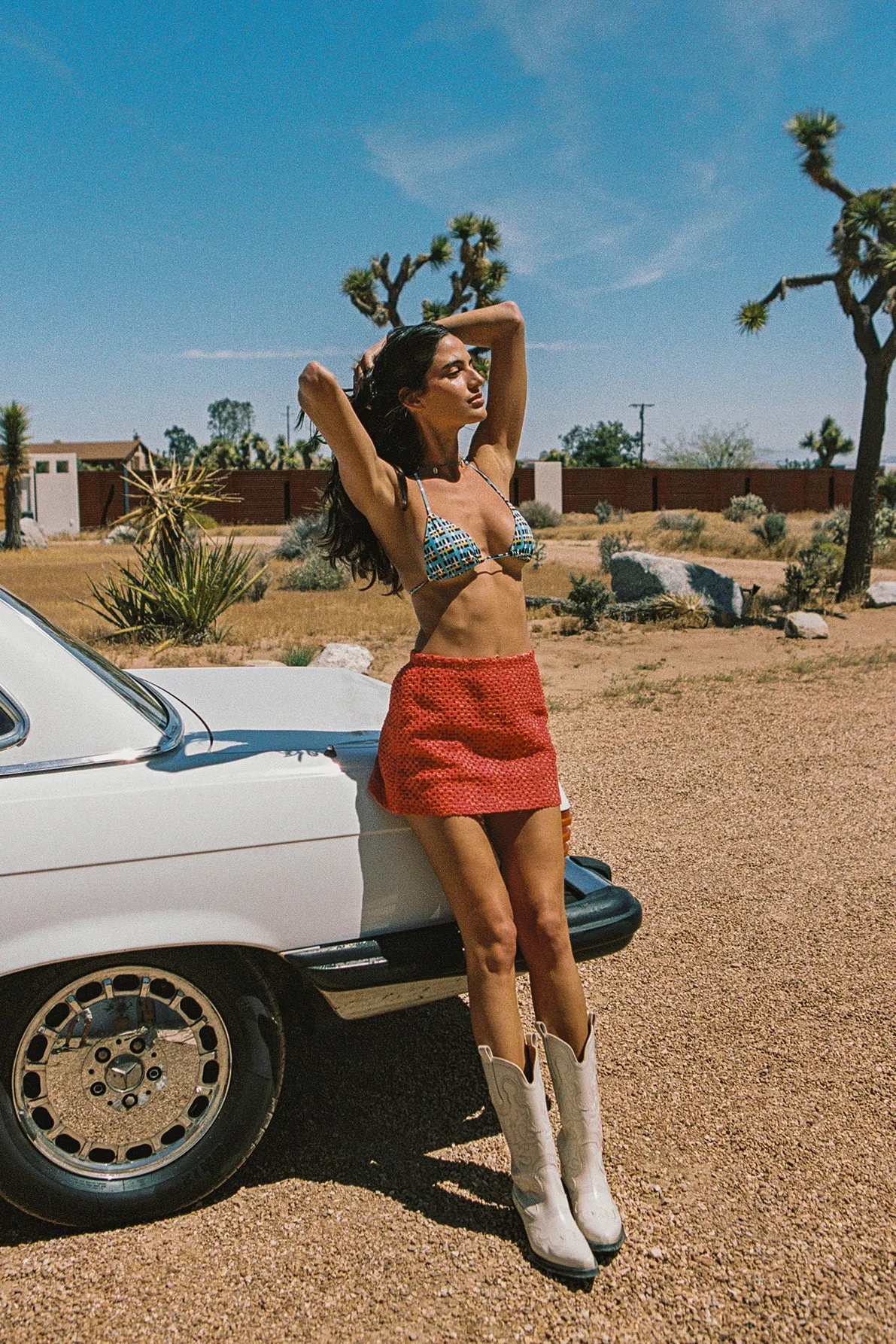 KASI - ARAD Red Crochet Skirt sold by triangl swimwear product image thumbnail 5