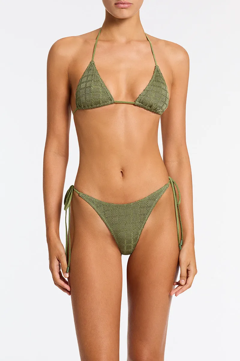 VINCA - PINE Green Crochet Triangle Bikini Set sold by triangl swimwear product image thumbnail 5
