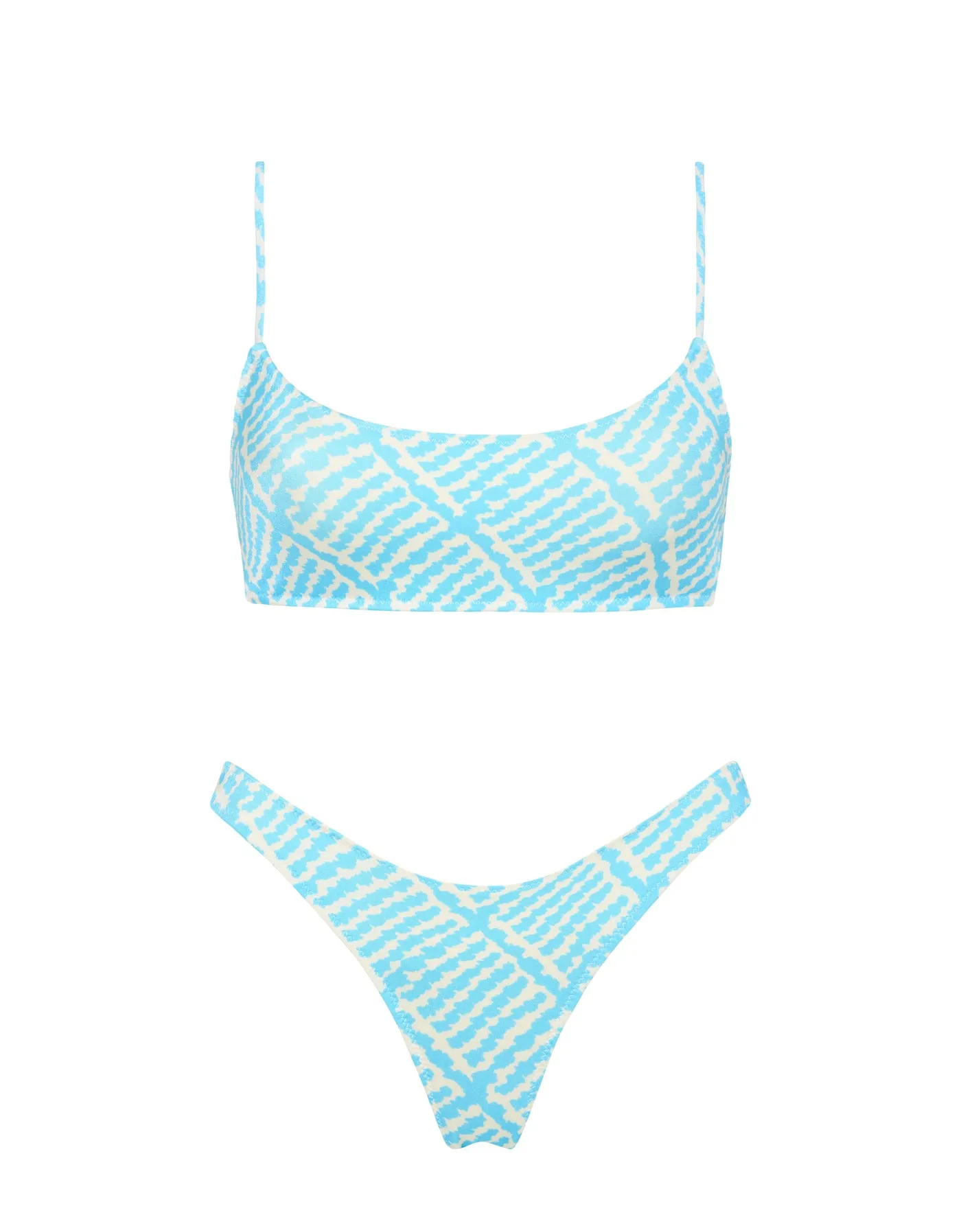 MICA - EYLA Blue Crop Bikini Set sold by triangl swimwear