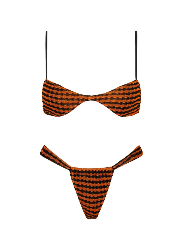 STELL - TIGI Crochet Scoop Crop Bikini Set sold by triangl swimwear
