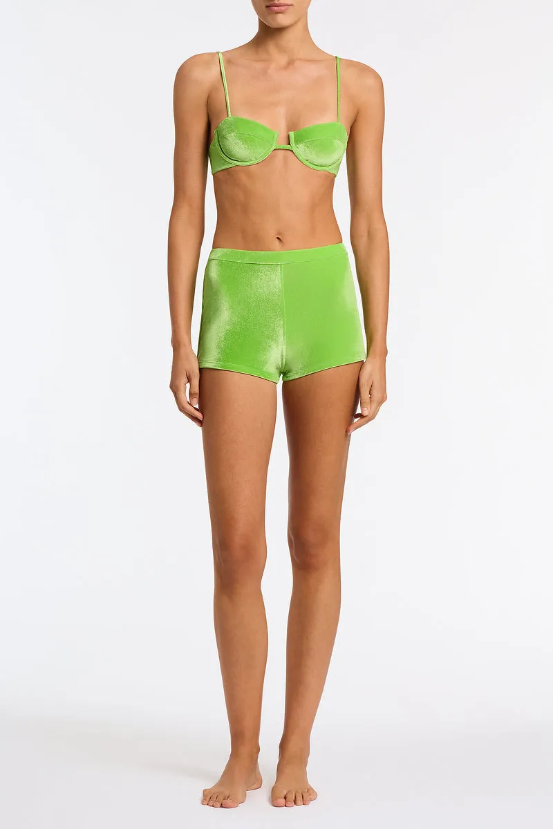 CELESTE - VYNE Green Velvet Short sold by triangl swimwear product image thumbnail 2