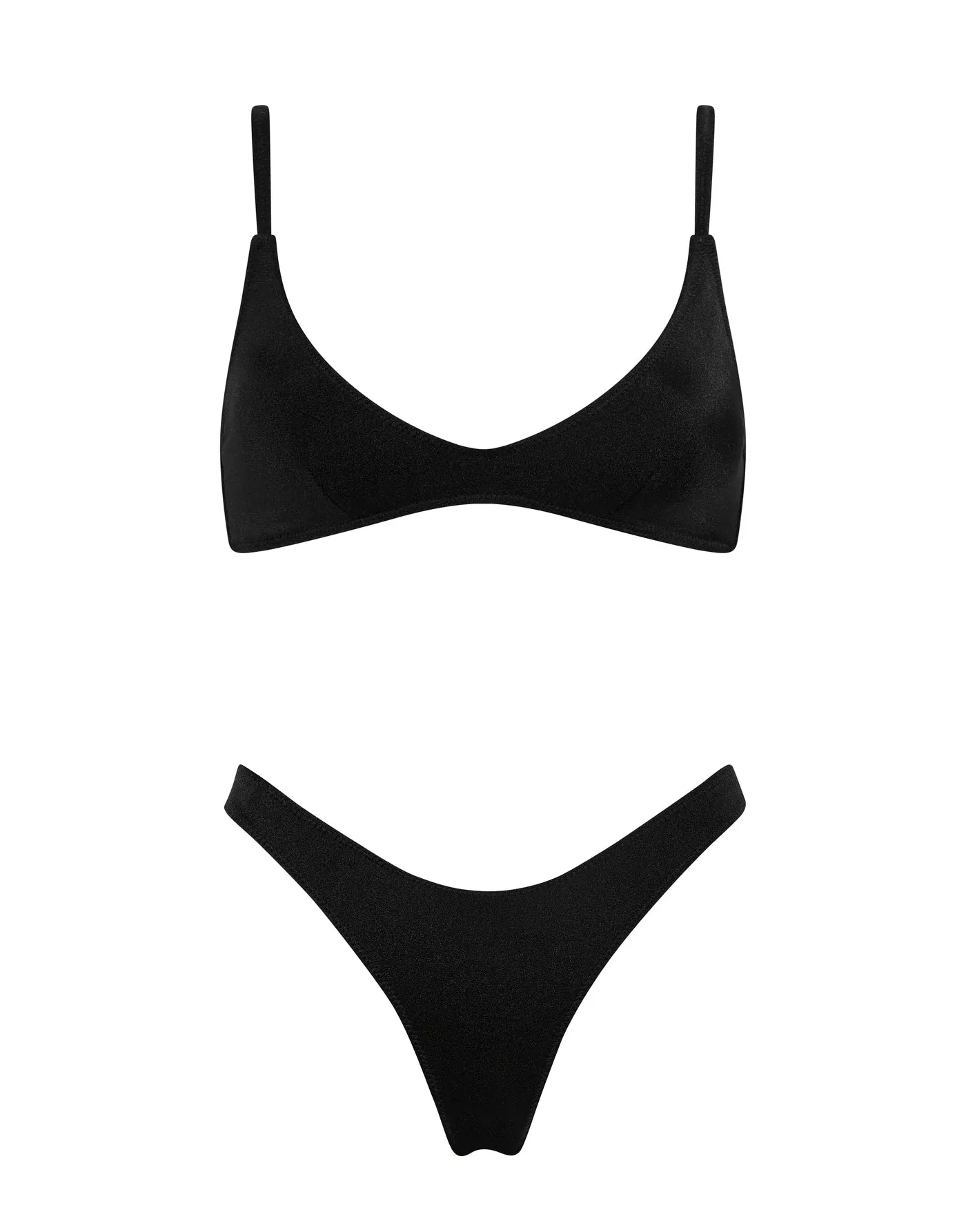 MAIA - EBONY BLACK Scoop Bikini Set sold by triangl swimwear