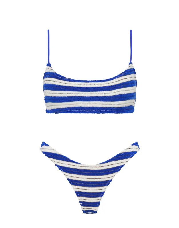 MICA - JOLY Terry Towelling  Crop Bikini Set sold by triangl swimwear