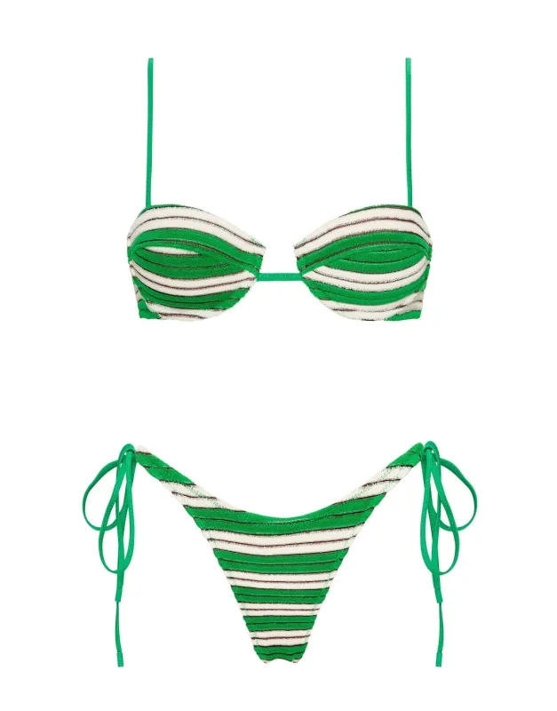 MALA - DUNNE Terry Towelling Balconette Bikini Set sold by triangl swimwear