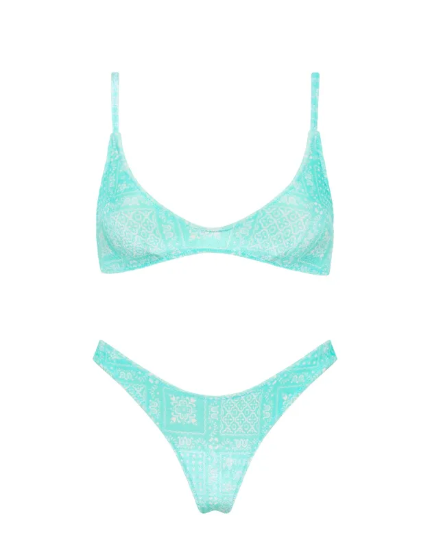 MAIA - NELLA Blue Velvet Scoop Bikini Set sold by triangl swimwear