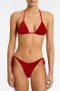 VINCA - LOPA Red Velvet Triangle Bikini Set sold by triangl swimwear