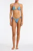 VINCA - DELLO Blue Crochet Triangle Bikini Set sold by triangl swimwear