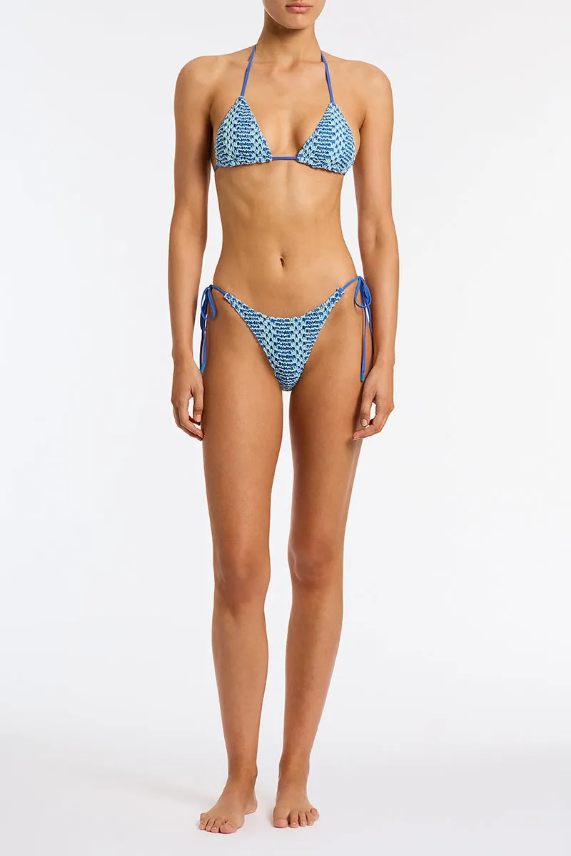 VINCA - DELLO Blue Crochet Triangle Bikini Set sold by triangl swimwear product image thumbnail 2