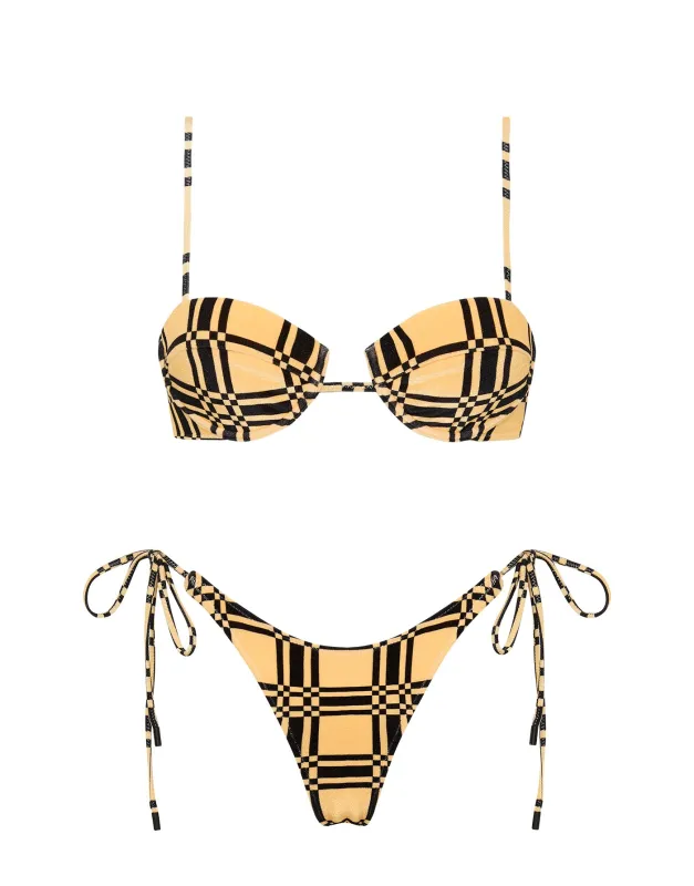 MALA - MARONTI Velvet Balconette Bikini Set sold by triangl swimwear