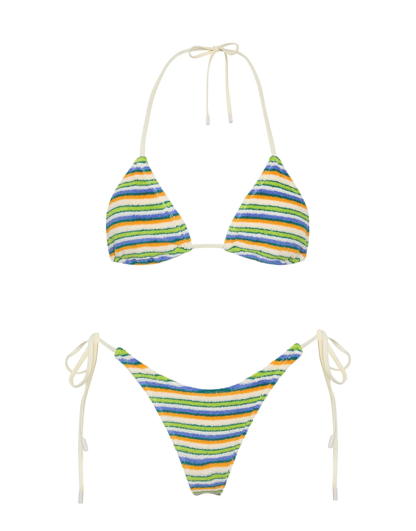 VINCA - POPI Terry Towelling Triangle Bikini Set sold by triangl swimwear