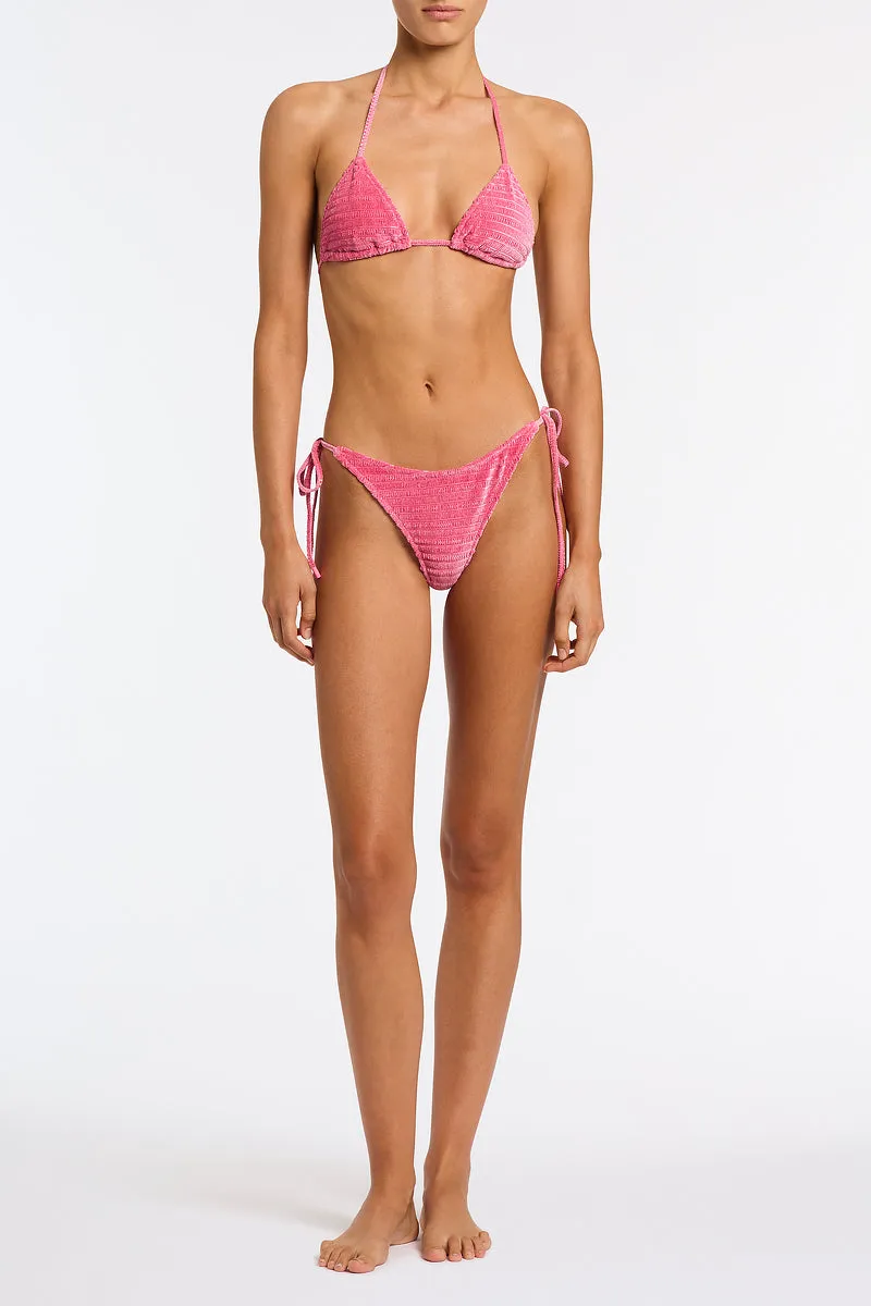 VINCA - PRINC Pink Velvet Triangle Bikini Set sold by triangl swimwear product image thumbnail 2