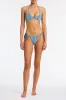 CORA - DELLO Blue Crochet Halter Bikini Set sold by triangl swimwear
