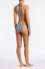 CORA - DELLO Blue Crochet Halter Bikini Set sold by triangl swimwear