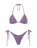 VINCA - MONTY Purple Crochet Triangle Bikini Set sold by triangl swimwear