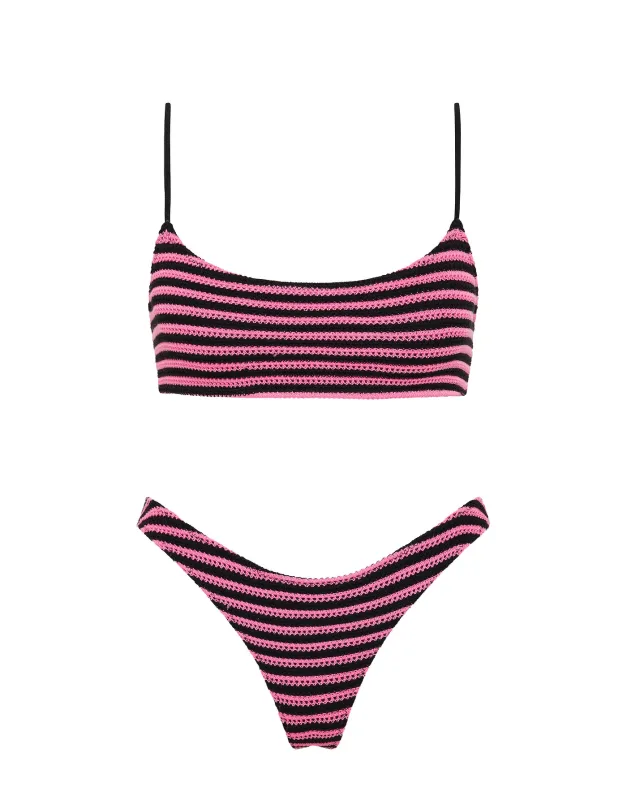 MICA - CARO Crochet Crop Bikini Set sold by triangl swimwear
