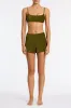 DACY - VARO Green Velvet Short sold by triangl swimwear