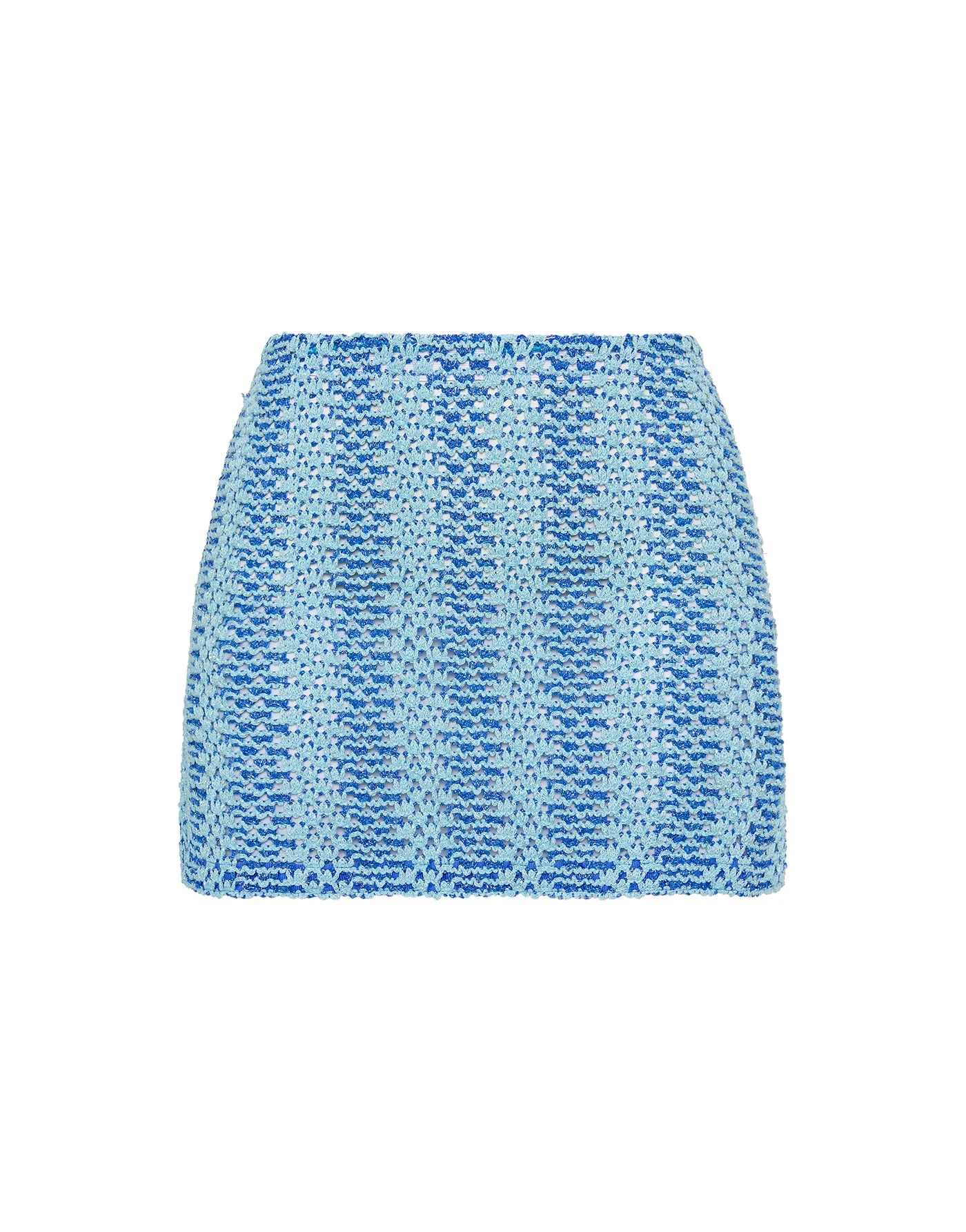 KASI - DELLO Blue Crochet Skirt sold by triangl swimwear