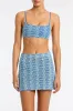 KASI - DELLO Blue Crochet Skirt sold by triangl swimwear