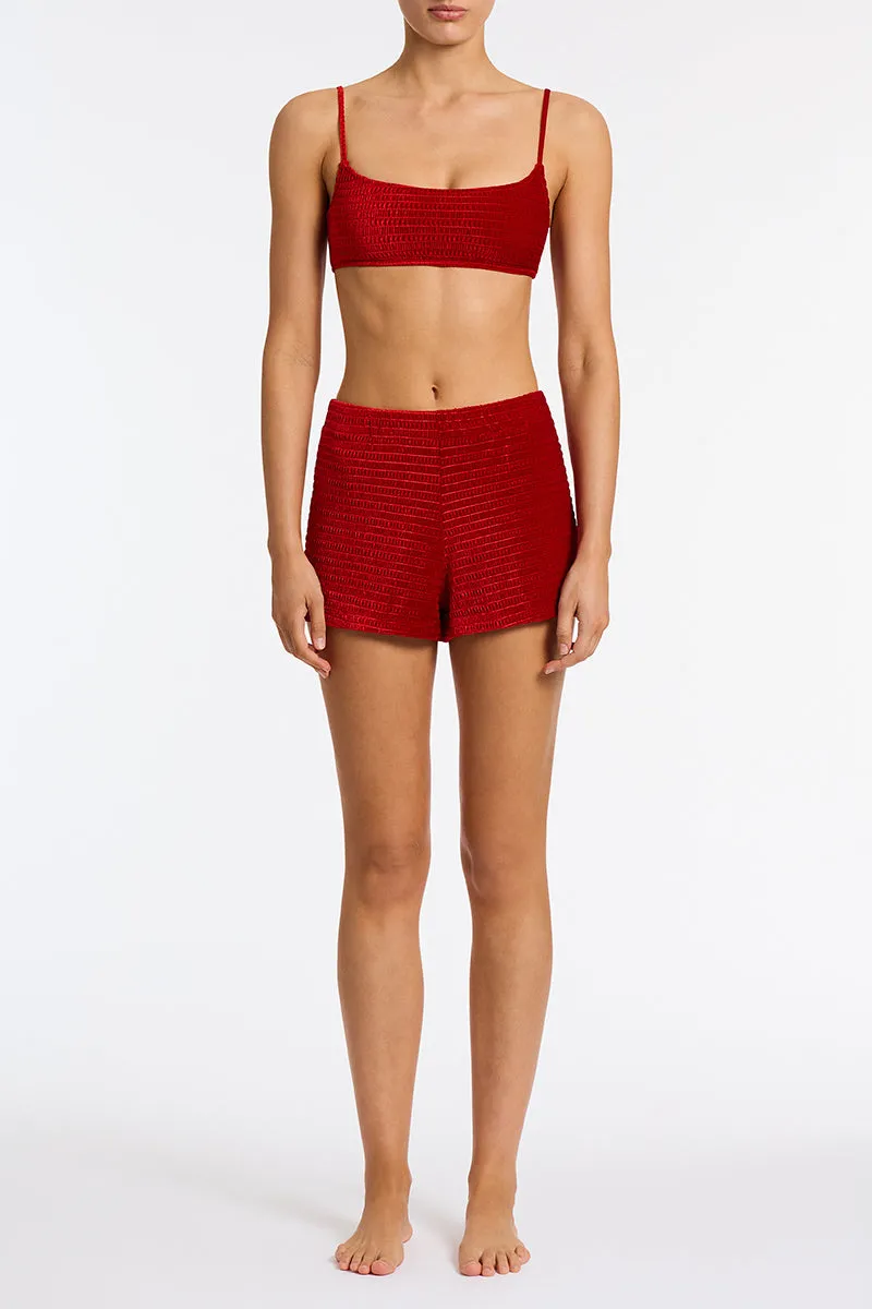 DACY - LOPA Red Velvet Short sold by triangl swimwear product image thumbnail 2